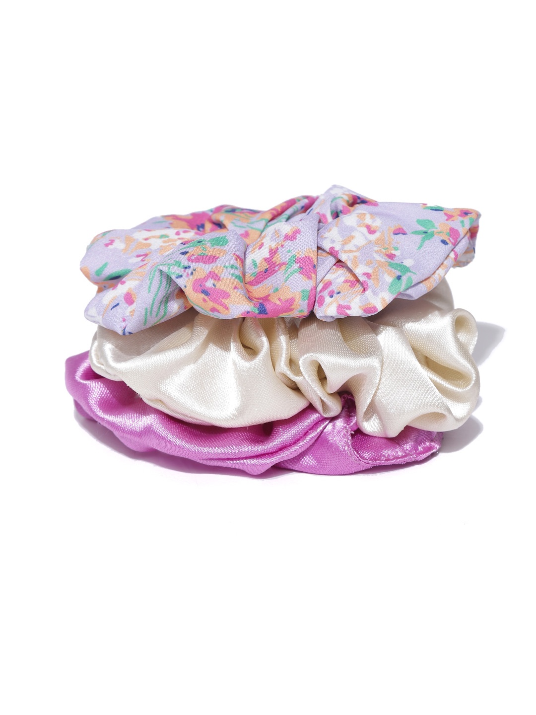 

Blueberry Women Set of 3 Scrunchies, Beige
