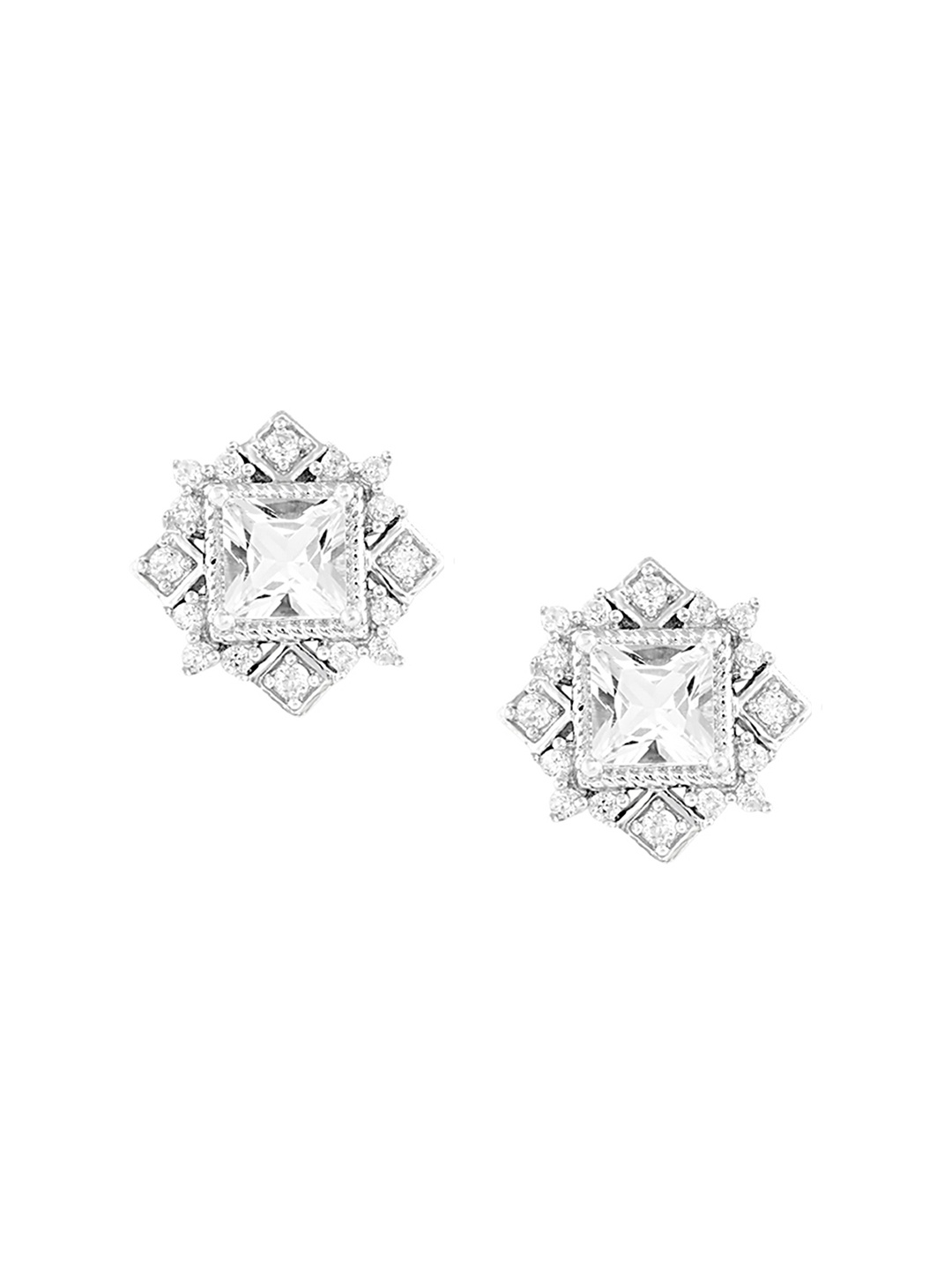 

TALISMAN Silver-Plated Handcrafted Geometric Studs