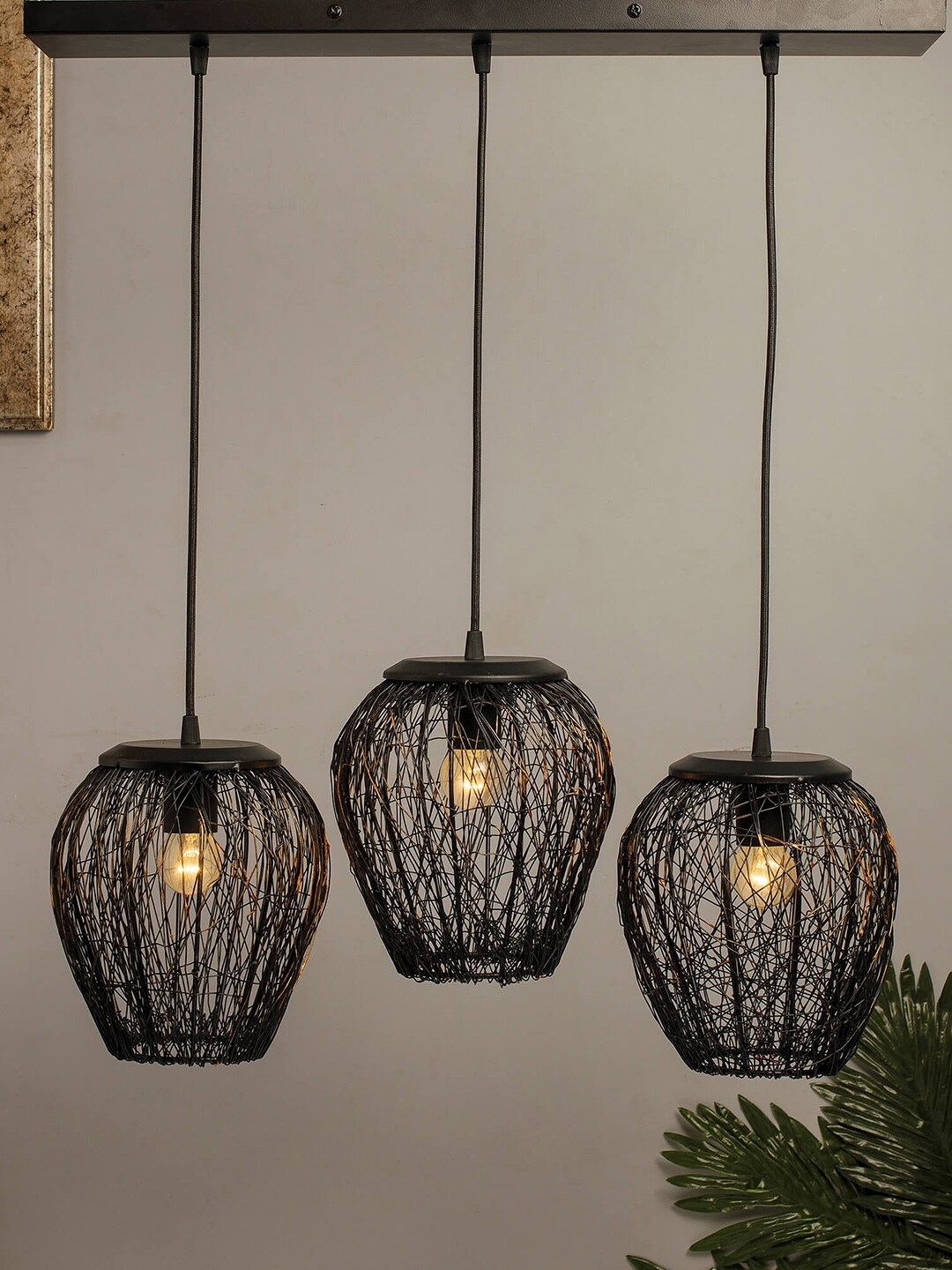 

Homesake Black Self Design Handcrafted Cluster Lights