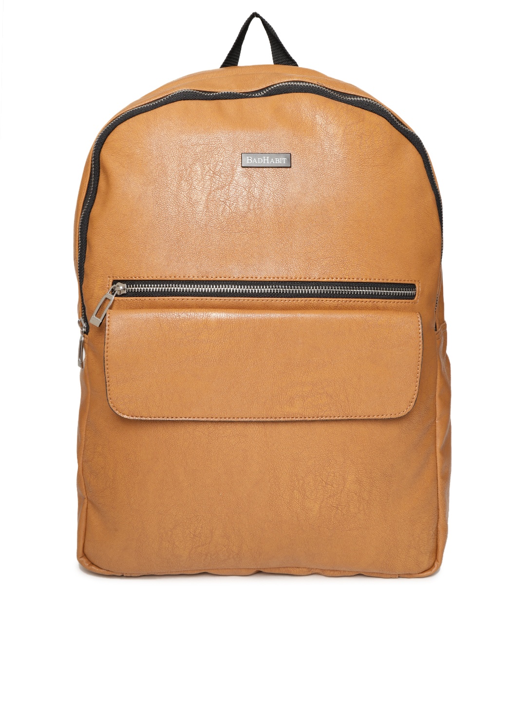 

BAD HABIT Men Tan Brown Solid Laptop Backpack