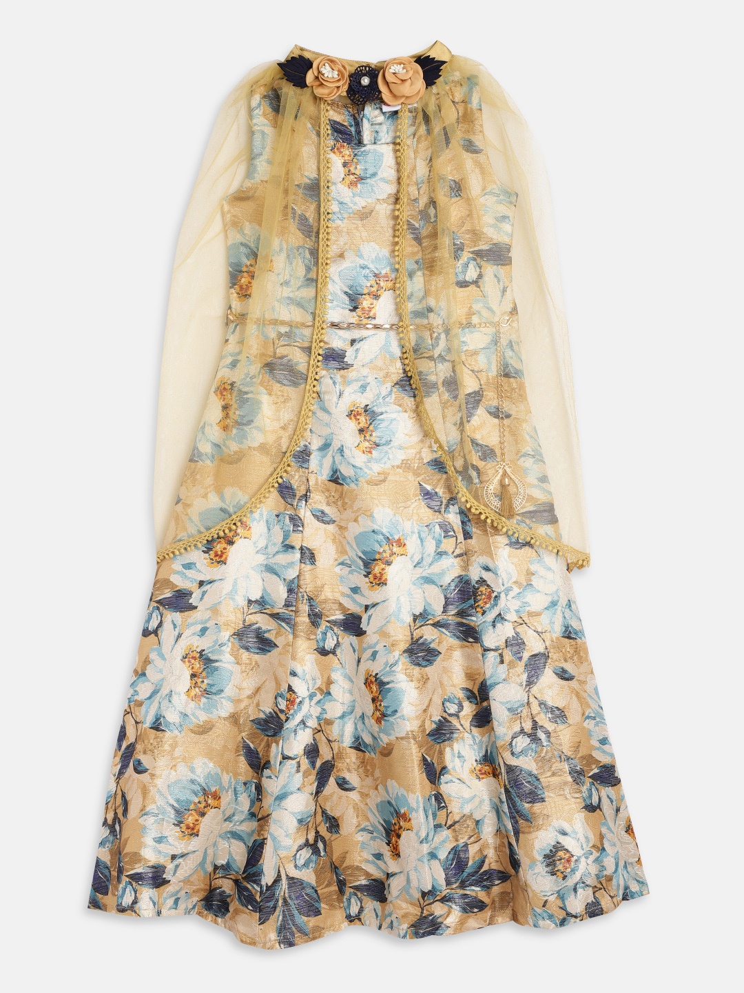 

Peppermint Girls Printed Multicoloured Fit and Flare Dress, Multi