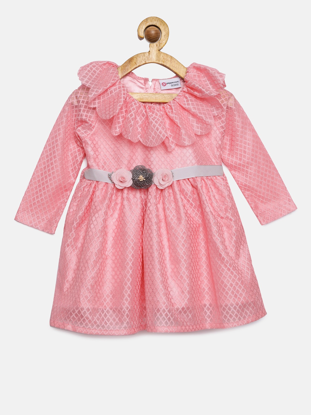 

Peppermint Girls Pink Fit and Flare Dress