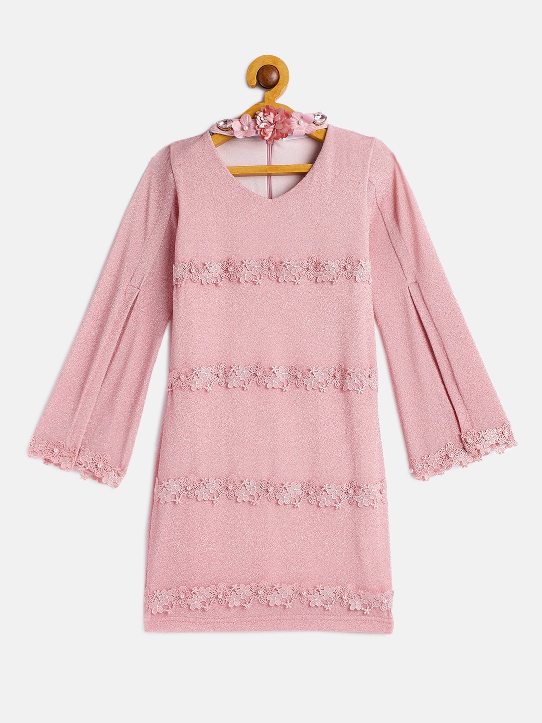

Peppermint Girls Pink Embellished A-Line Dress