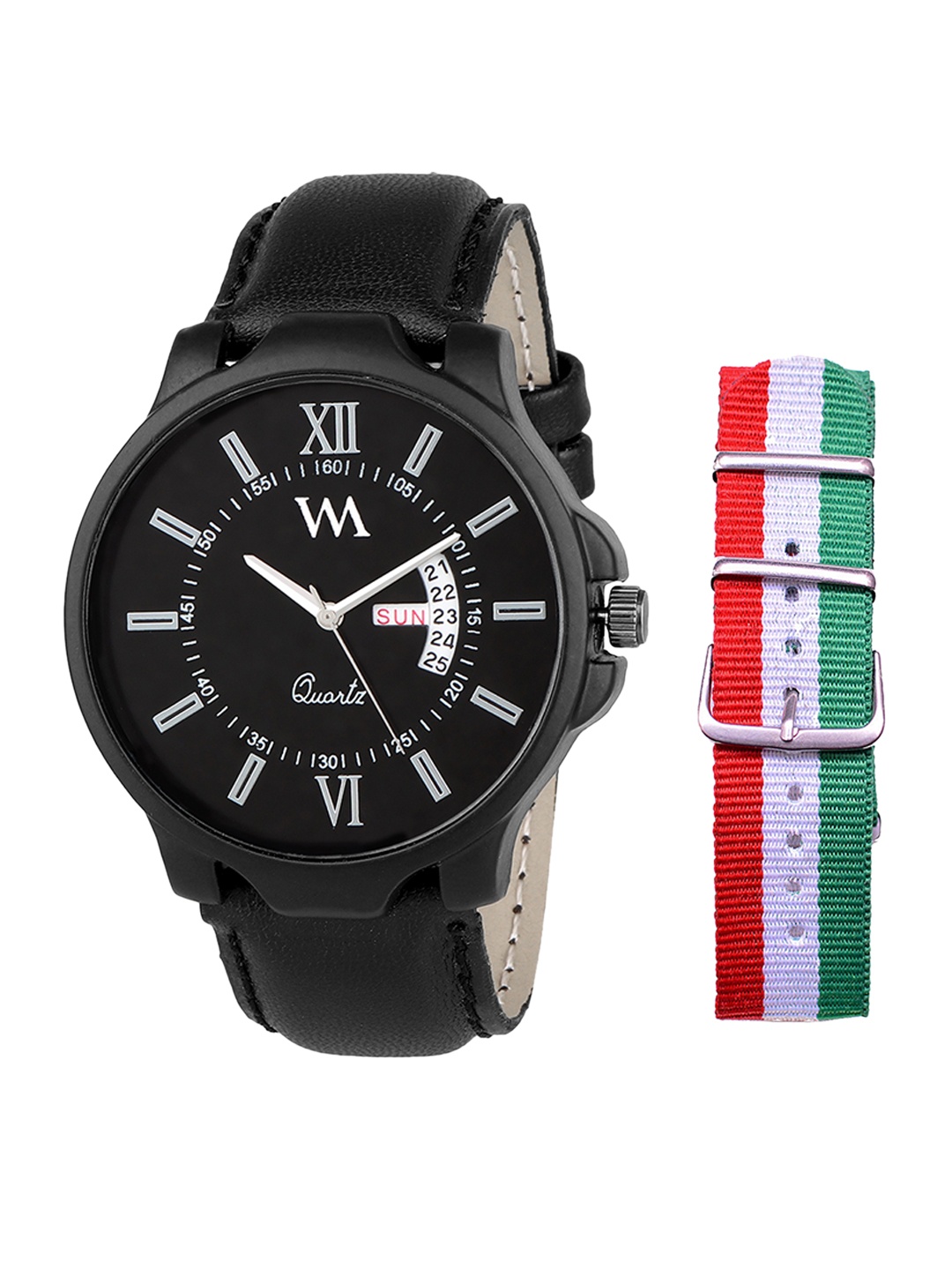 

WM Men Black Analogue Leather Watch DDWM-022-ITALY