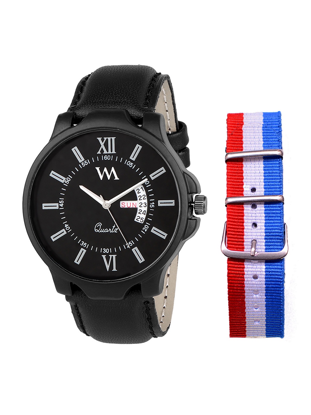 

WM Men Black Analogue Leather Watch DDWM-022-FRANCE