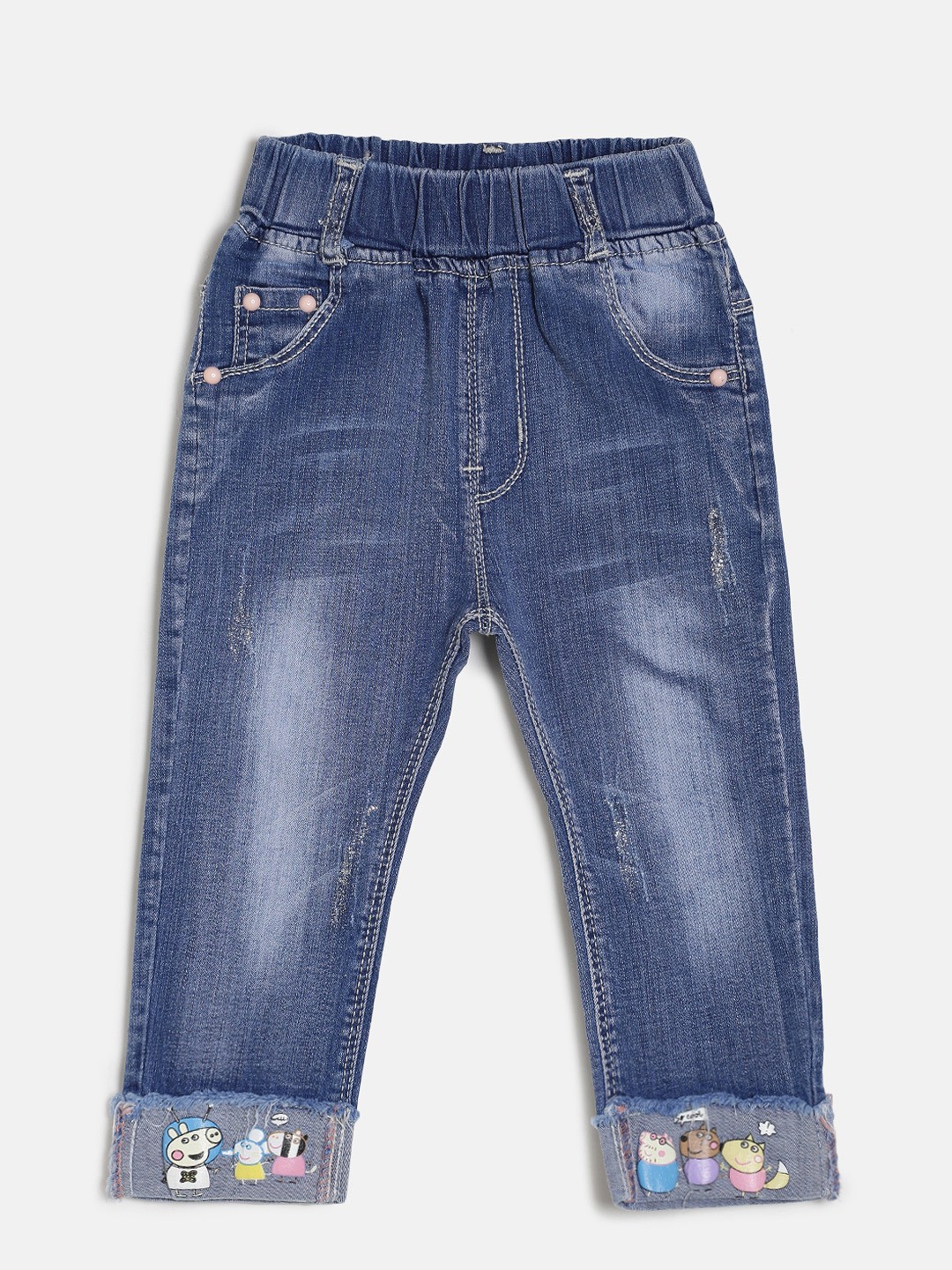 

Peppermint Girls Blue Embellished Jeggings