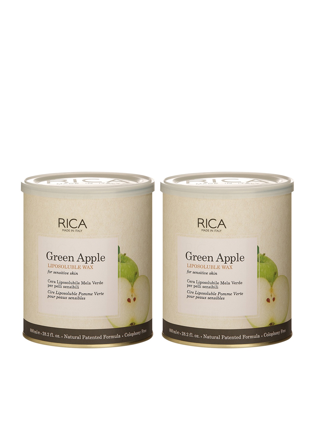 

Pack of 2 Green Apple wax, Na