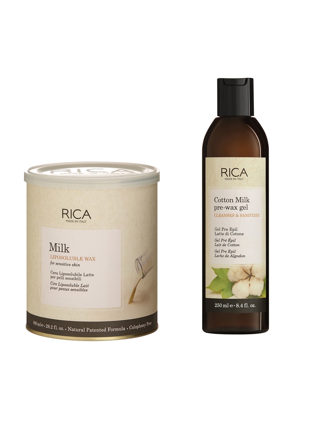 

RICA Set Of Pre Wax Gel & Liposoluble Wax, Na