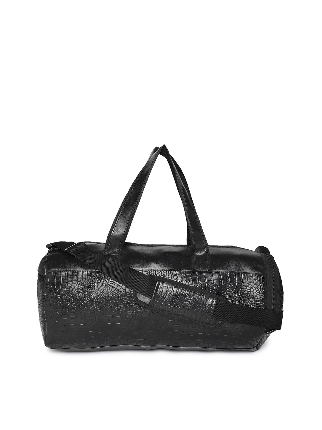 

Bags.R.us Unisex Black Textured Medium Duffel Bag