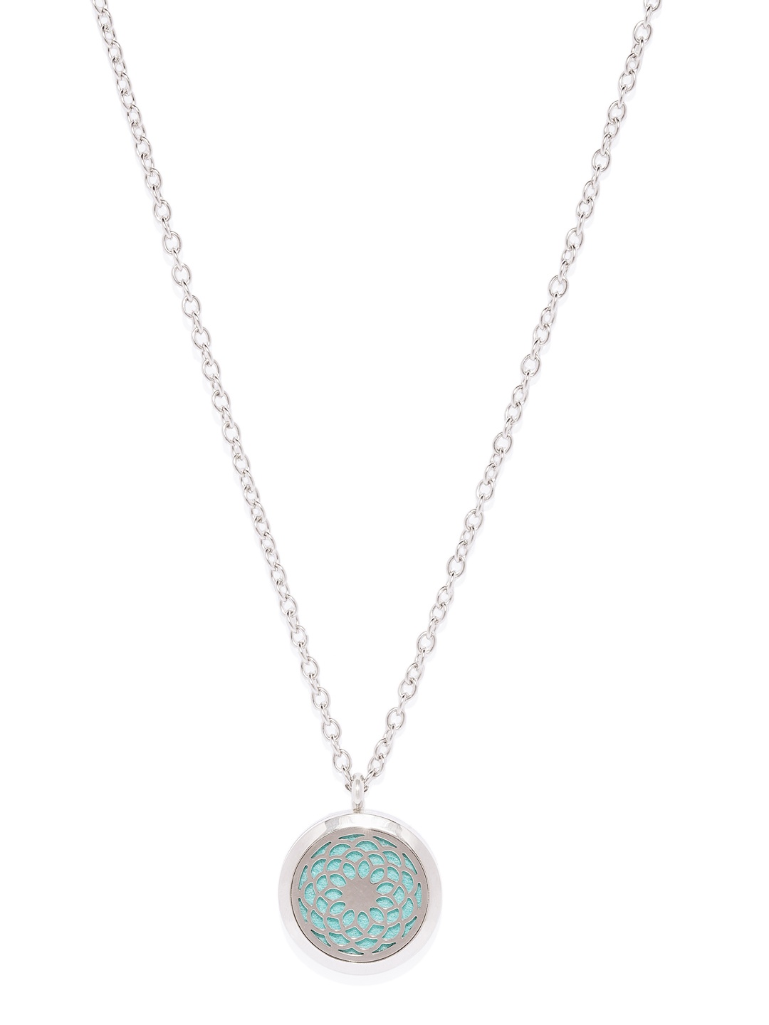 

Peora Women Green Essential Oil Diffuser Aromatherapy Pendant Locket Necklace, Multi