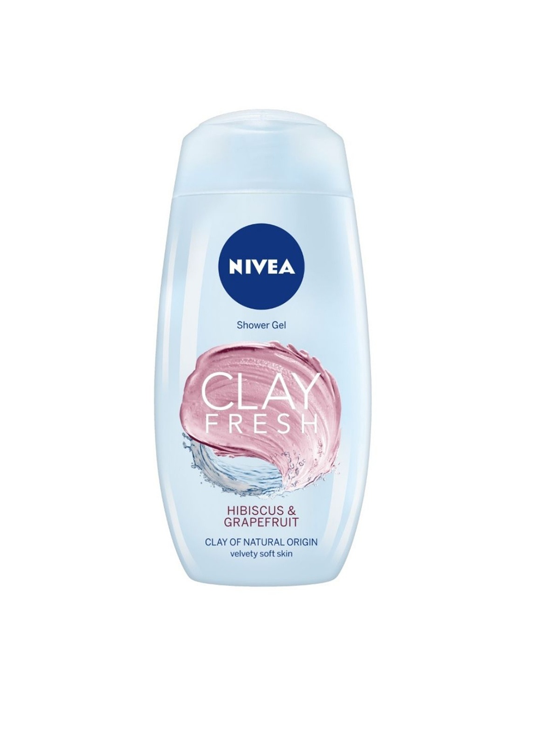 

NIVEA Clay Fresh Hibiscus & Grapefruit Shower Gel-Deep Cleansing & Velvety Soft Skin 250ml, Blue