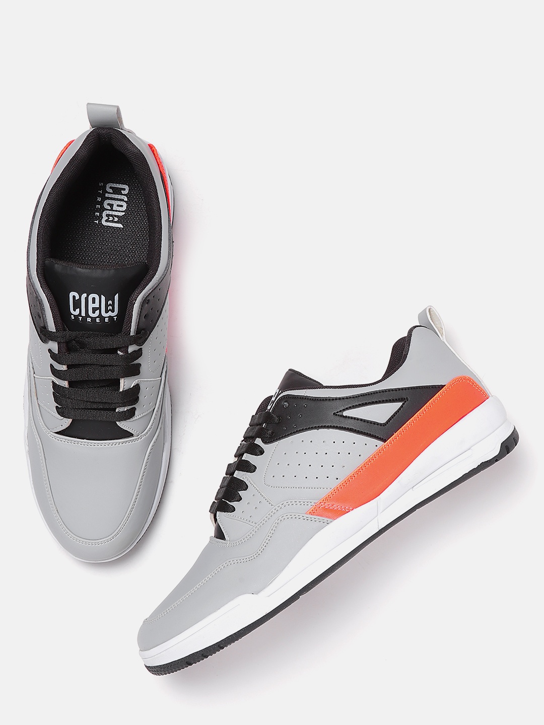 

Crew STREET Men Grey Perforated Sneakers