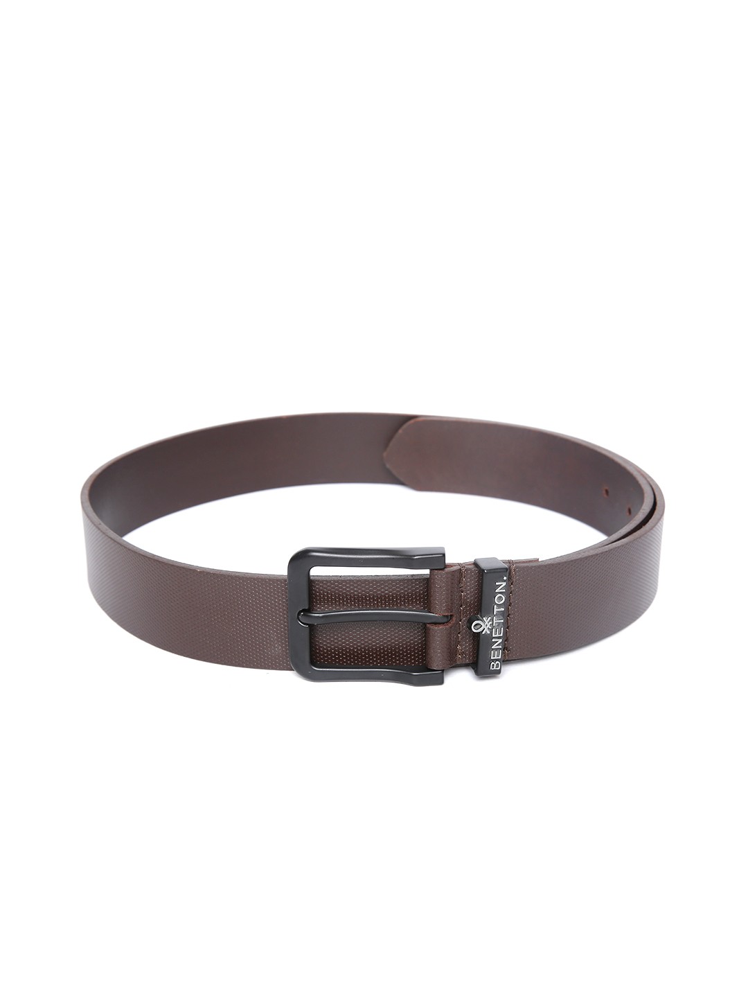 

United Colors of Benetton Men Coffee Brown Solid Leather Belt