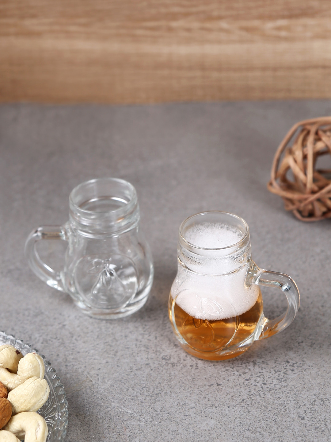 

Oberglas Set of 4 Birnen Shot Beer Mug Glasses 40ml, Transparent