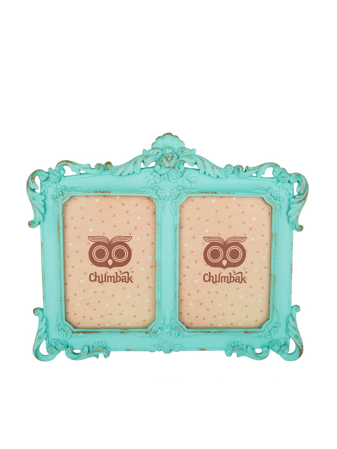 

Chumbak Set of 2 Teal Blue Solid Rectangular Photo Frames