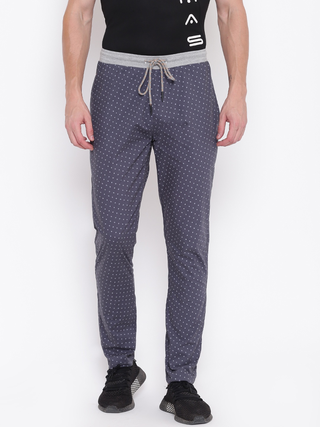 

Sweet Dreams Men Charcoal Grey Printed Track Pants