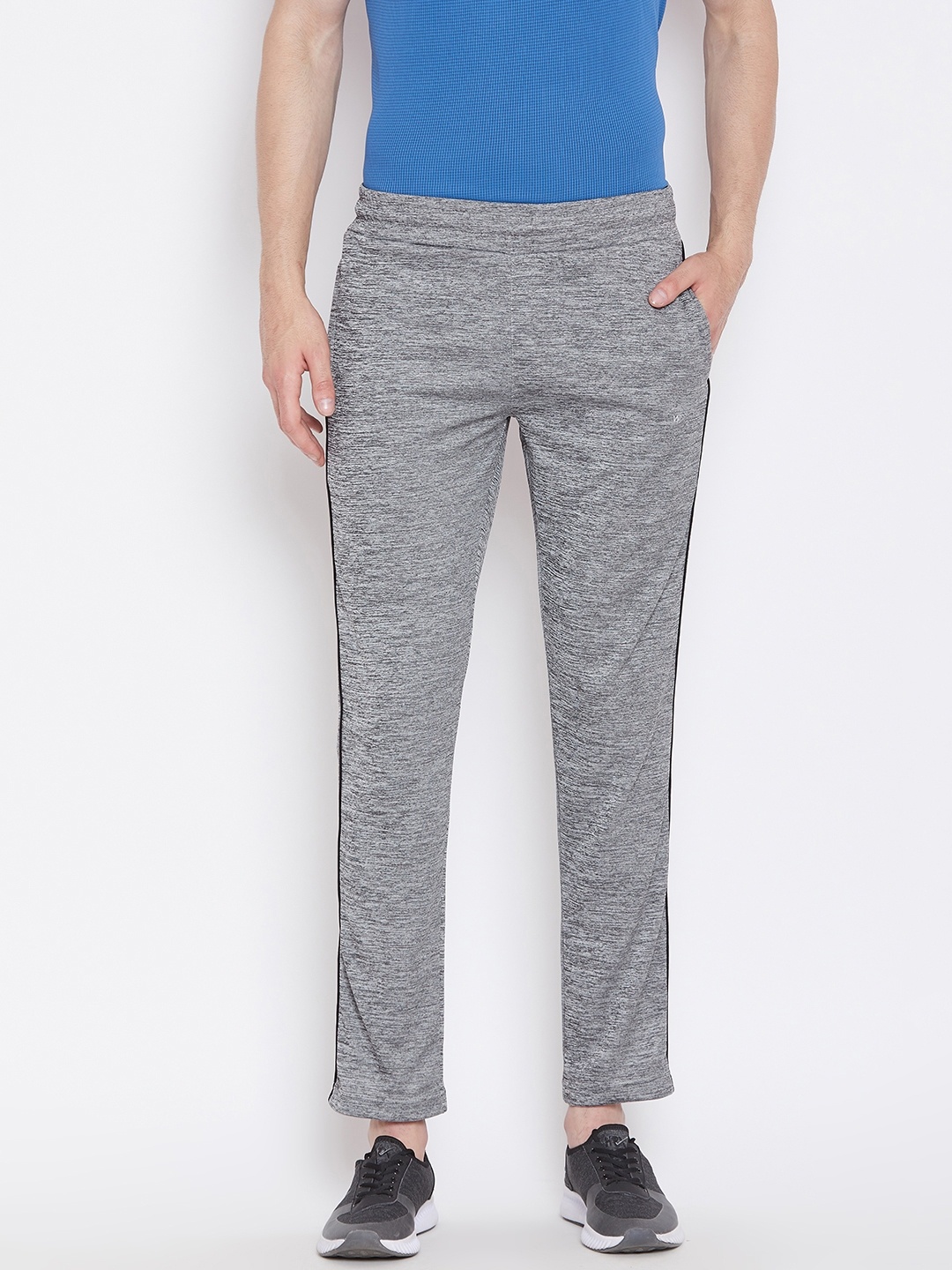 

Sweet Dreams Men Grey Melange Solid Track Pants