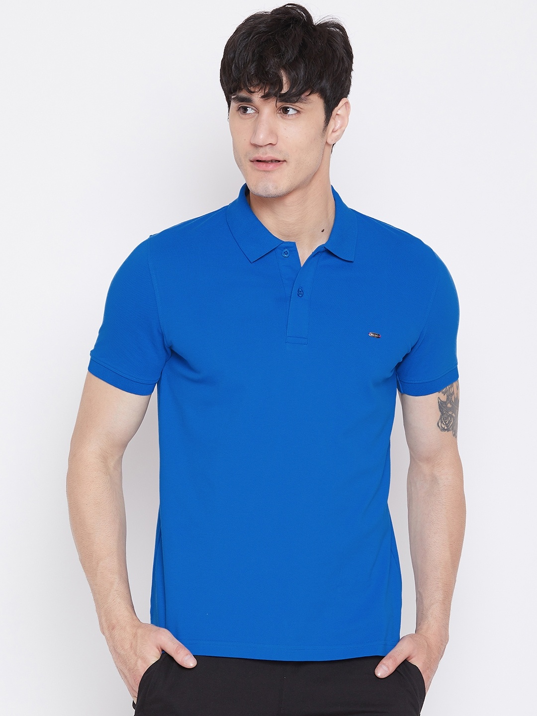 

Sweet Dreams Men Blue Solid Lounge T-shirt MT-1807A9