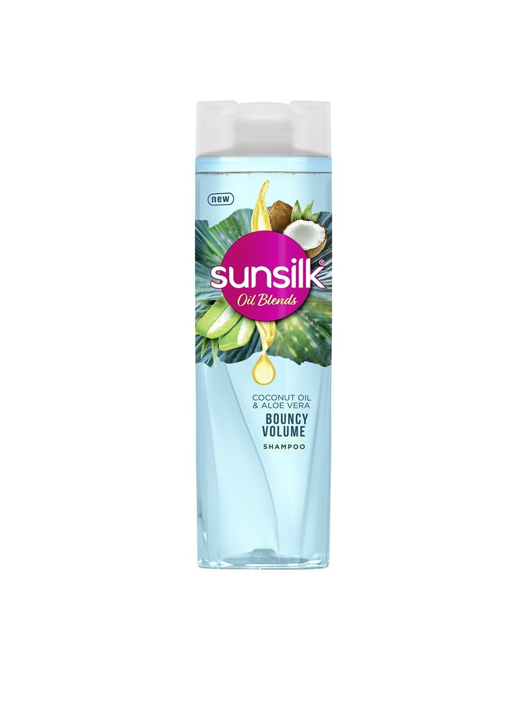 

Sunsilk Women Coconut Water and Aloe Vera Volume Hair Shampoo-340 ml, Blue