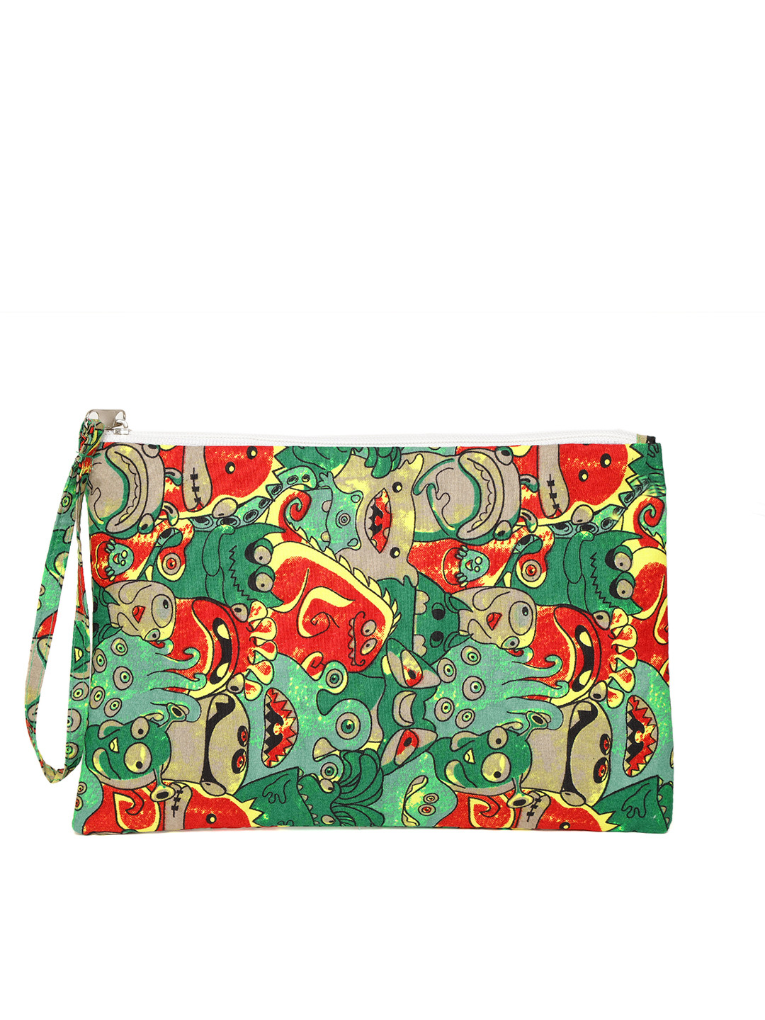 

Blueberry Women Green & Red Printed Pouch