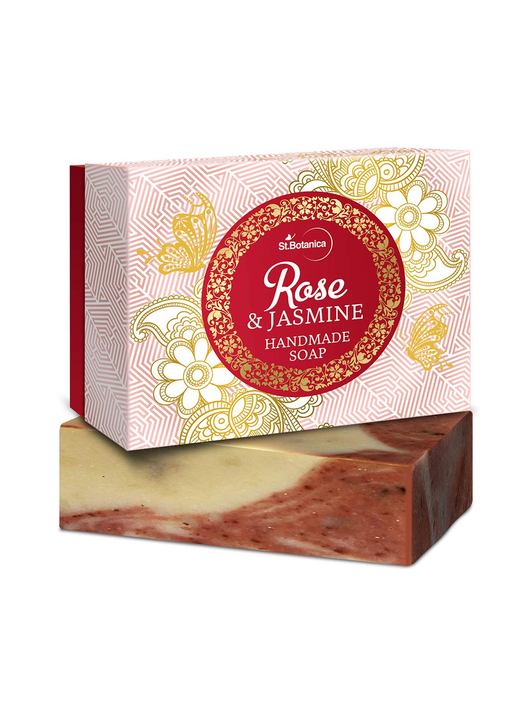 

St.Botanica Rose & Jasmine Handmade Luxury Soap 125g, Nude