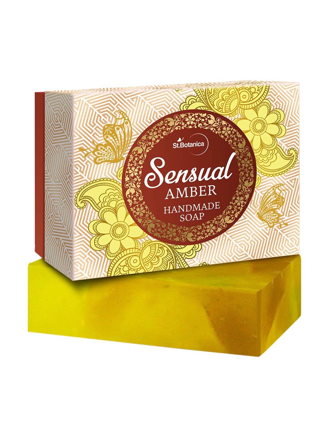 

St.Botanica Unisex Sensual Amber Handmade Luxury Soap 125g, Nude