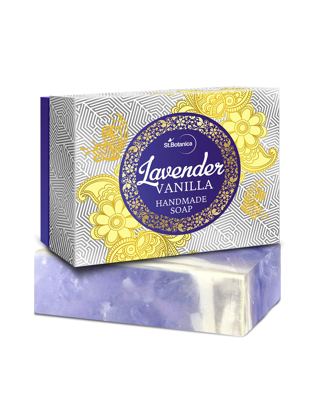 

St.Botanica Lavender & Vanilla Handmade Luxury Soap 125g, Nude
