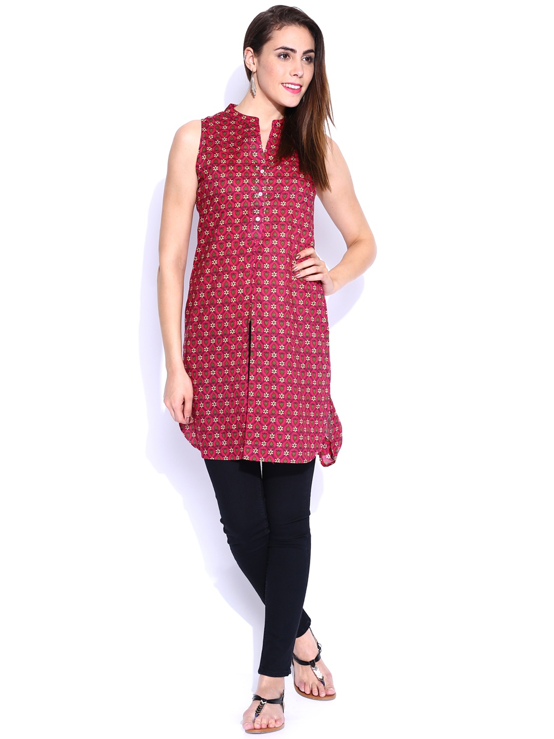 

Vishudh Pink Printed Kurta