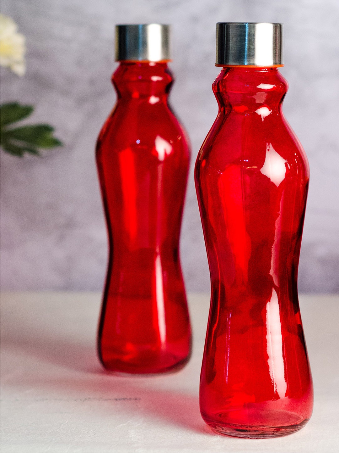 

GOODHOMES Set of 2 Red Water Bottles