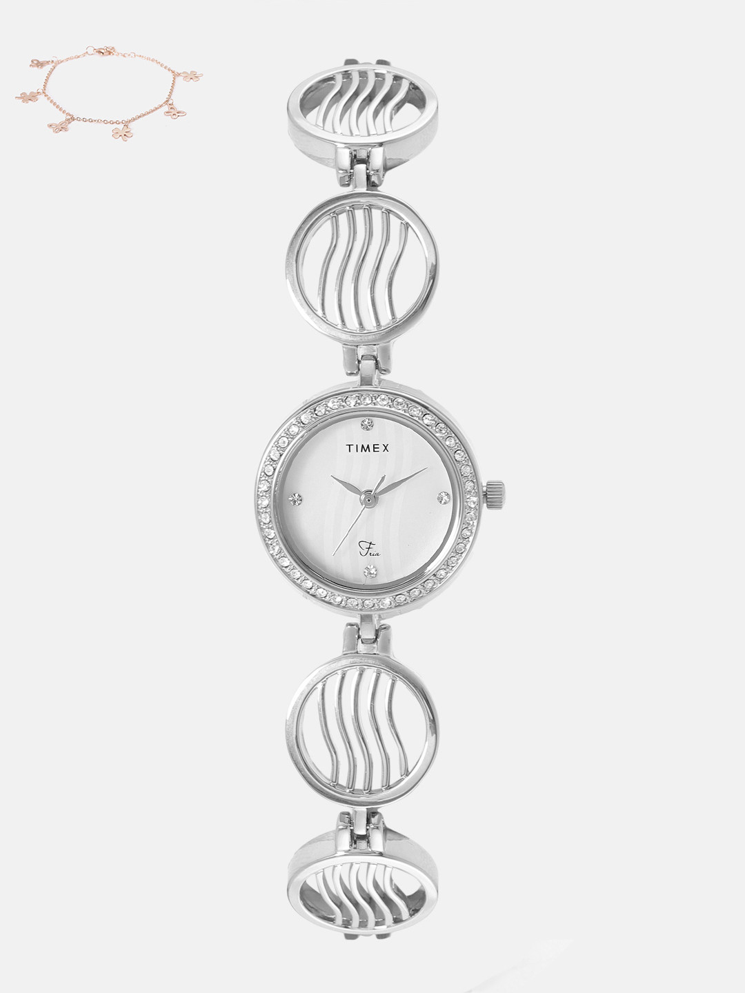 

Timex Women Watch Gift Set, White