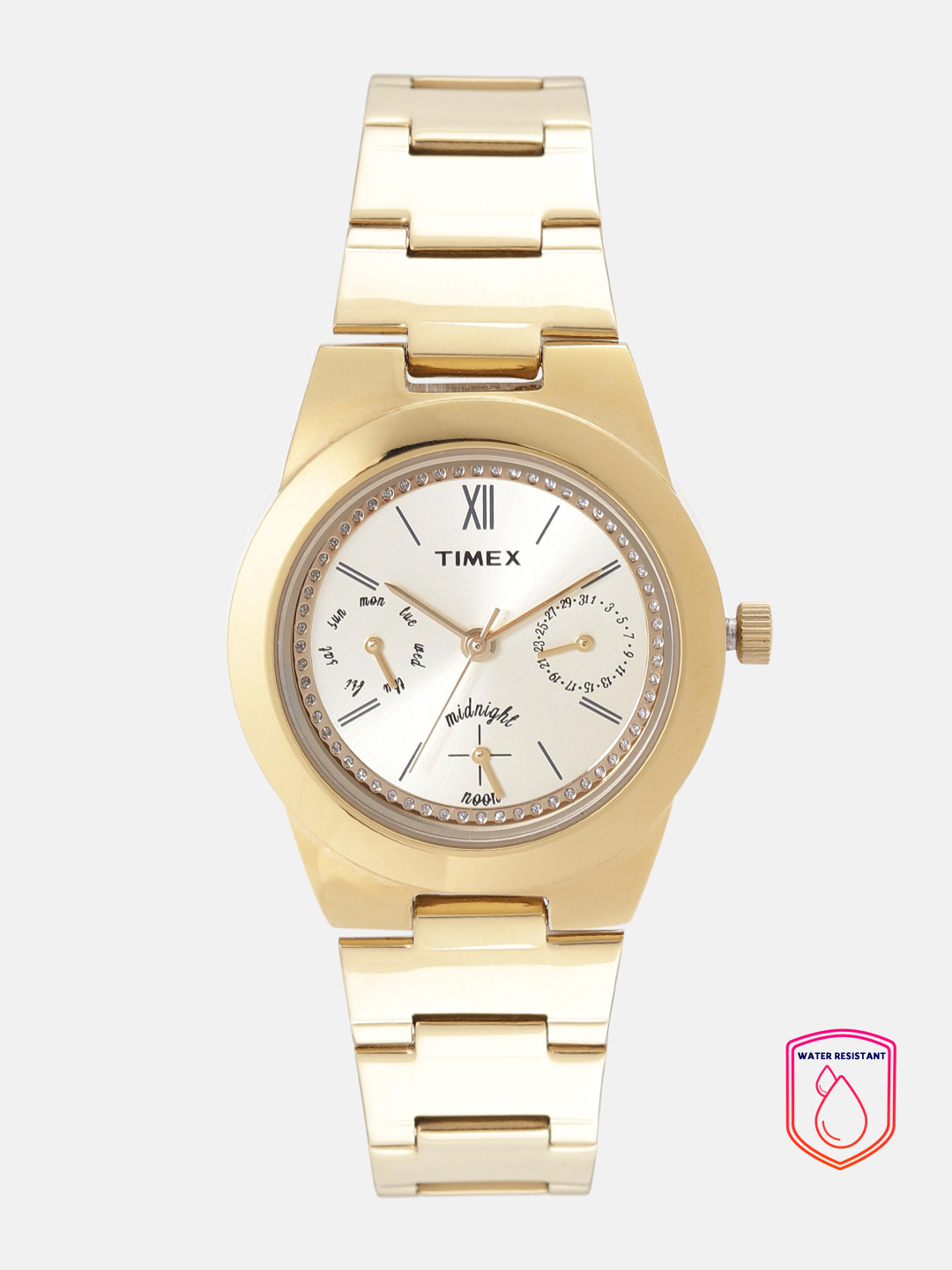 

Timex Women Gold-Toned Analogue Watch TW000J105