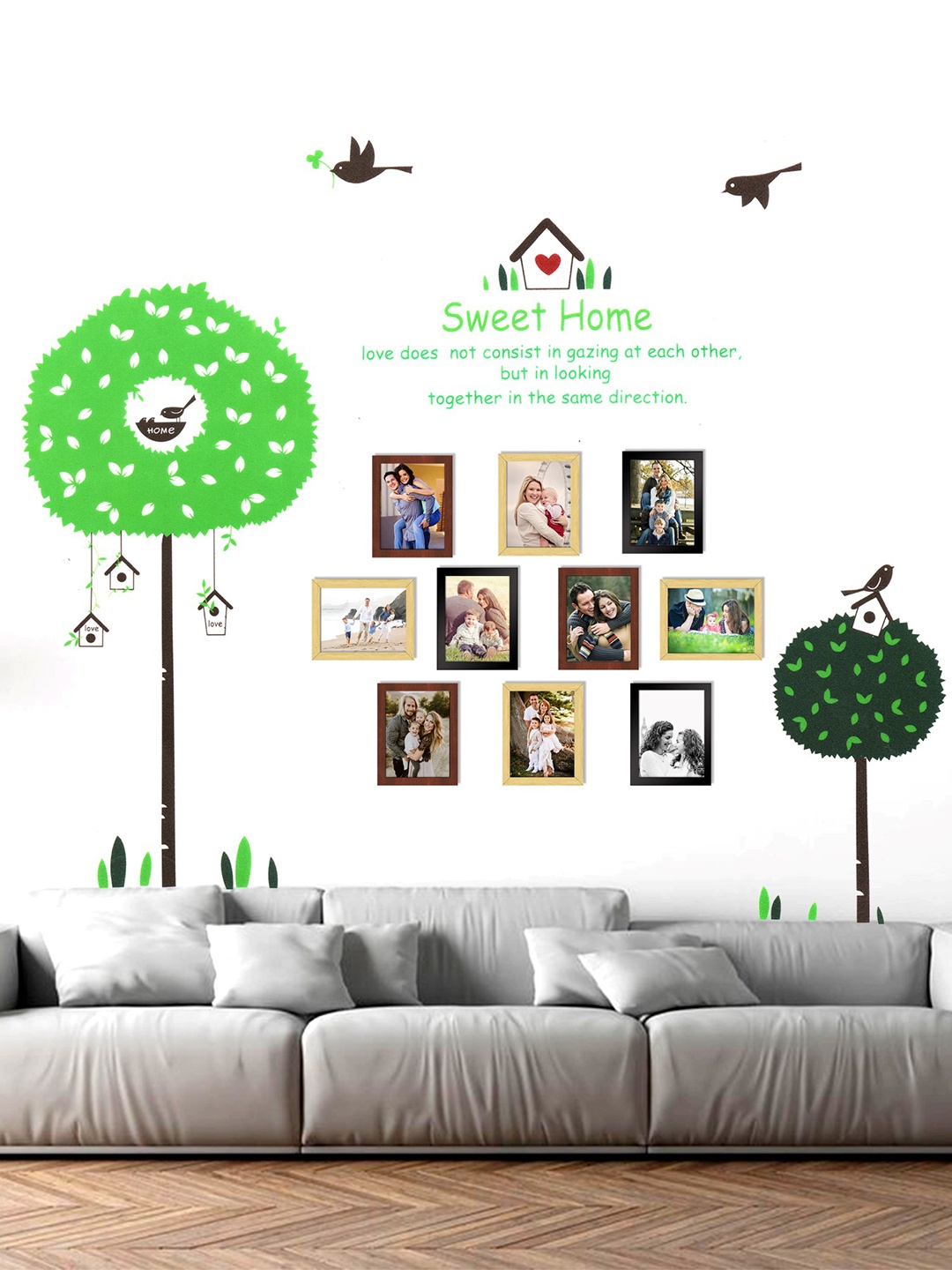 

Art Street Black Solid Set Of 10 Wall Photo Frames