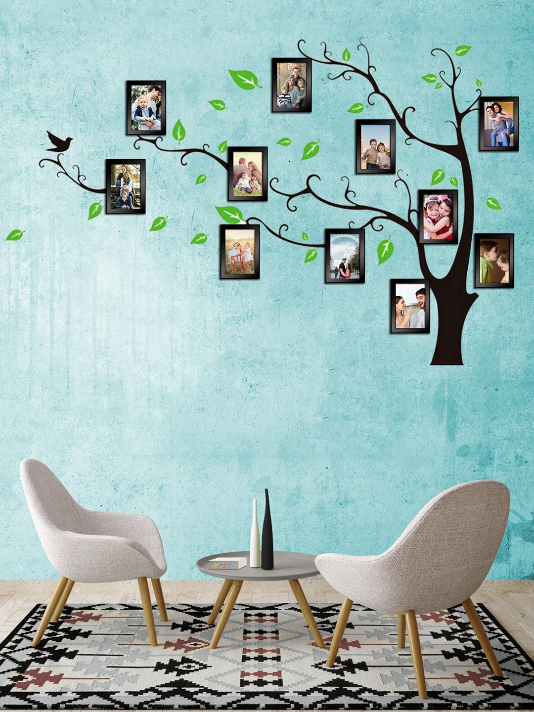 

Art Street Black Solid Set Of 11 Wall Photo Frames