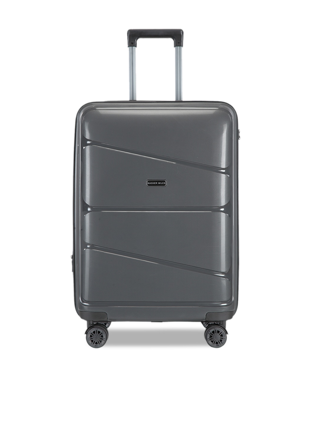 

Nasher Miles Unisex Grey Patterned Hard-Sided Large Trolley Bag