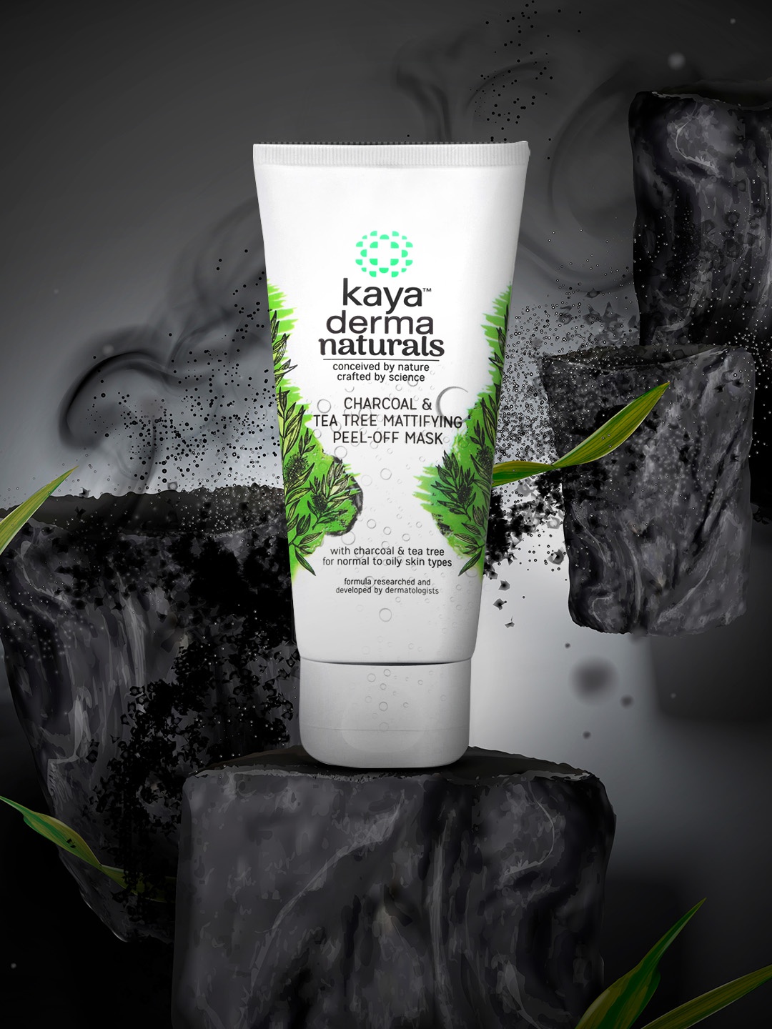 

Kaya Charcoal & Tea Tree Mattifying Peel-Off Mask 50ml, White