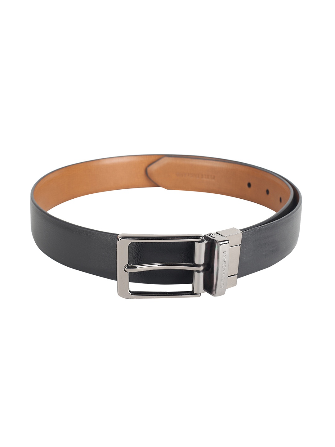 

Peter England Men Black Solid Belt