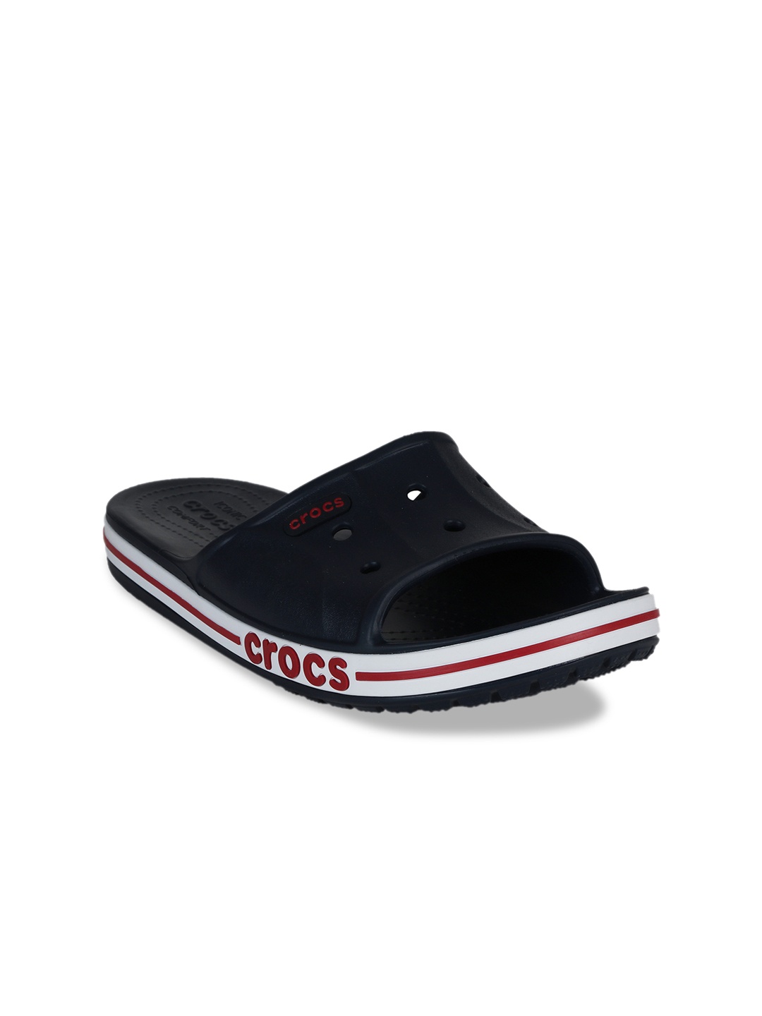 

Crocs Men Navy Blue Solid Sliders