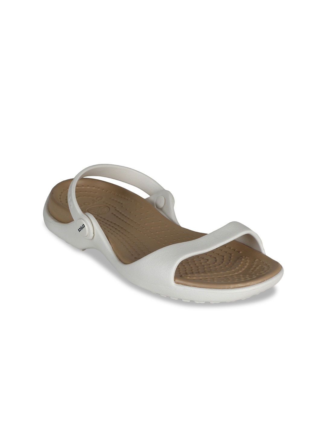 

Crocs Women White Open-Toe Flats