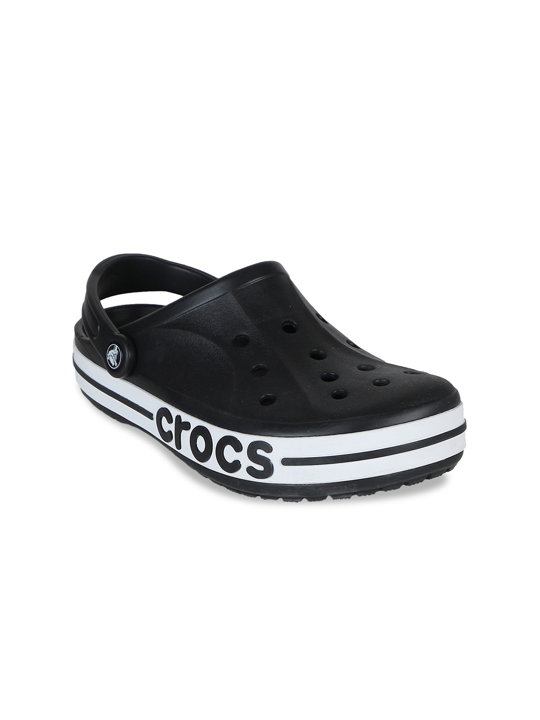 

Crocs Women Black & White Solid Clogs