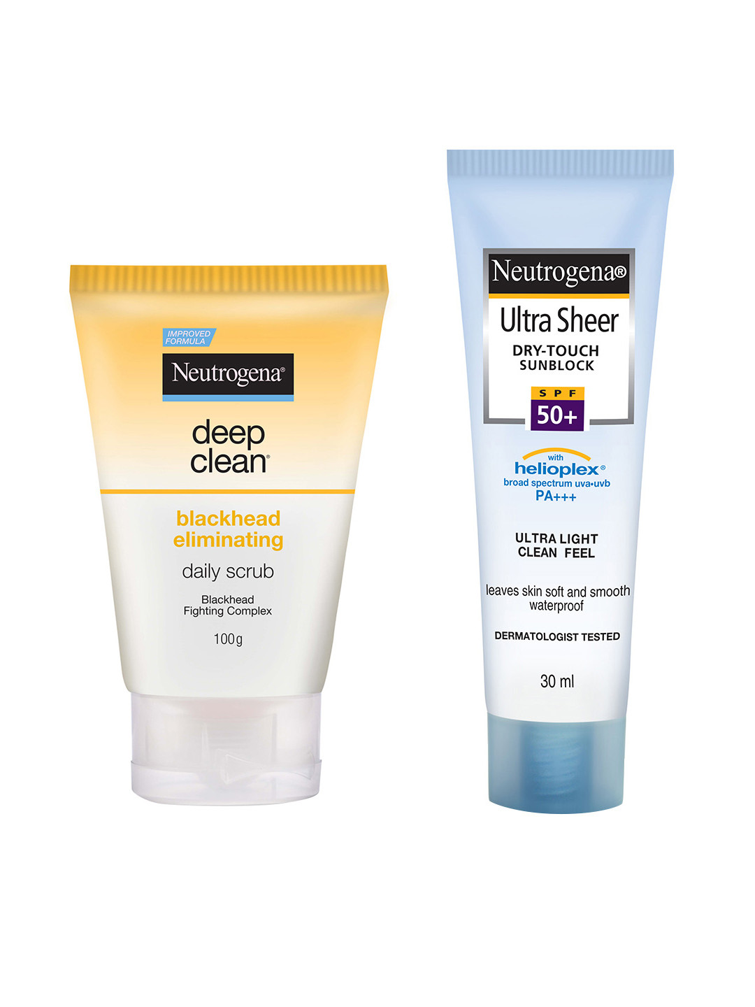 

Neutrogena Set of Scrub & Sunscreen, White