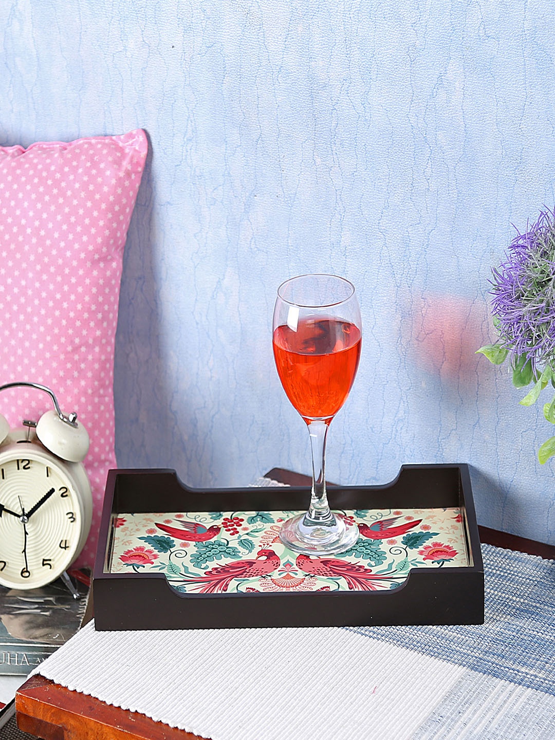 

Reinvention Factory Black Printed Small Serving Tray