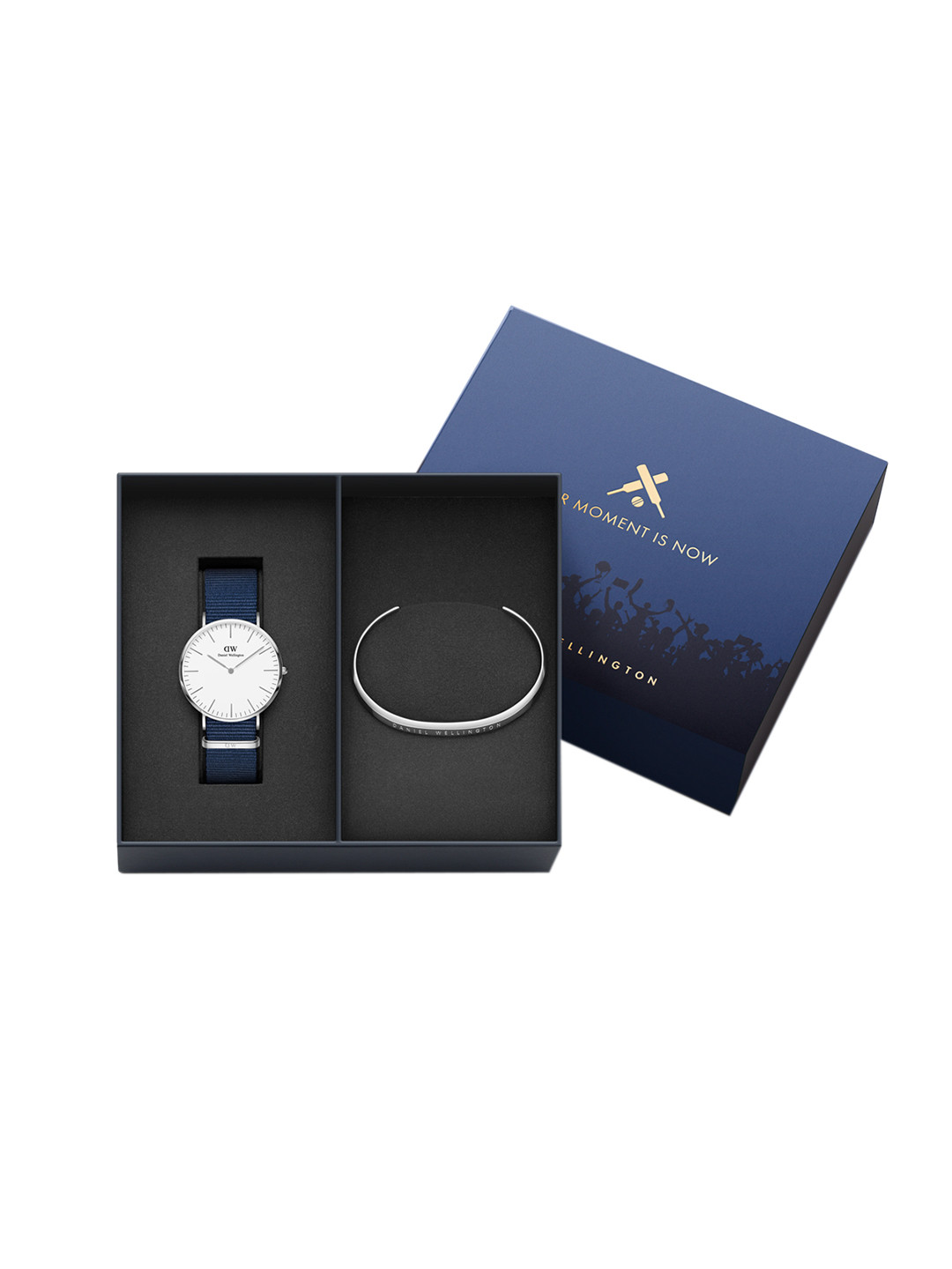 

Daniel Wellington Men Classic Bayswater Watch & Classic Bracelet Large Gift Set DW00500425, White