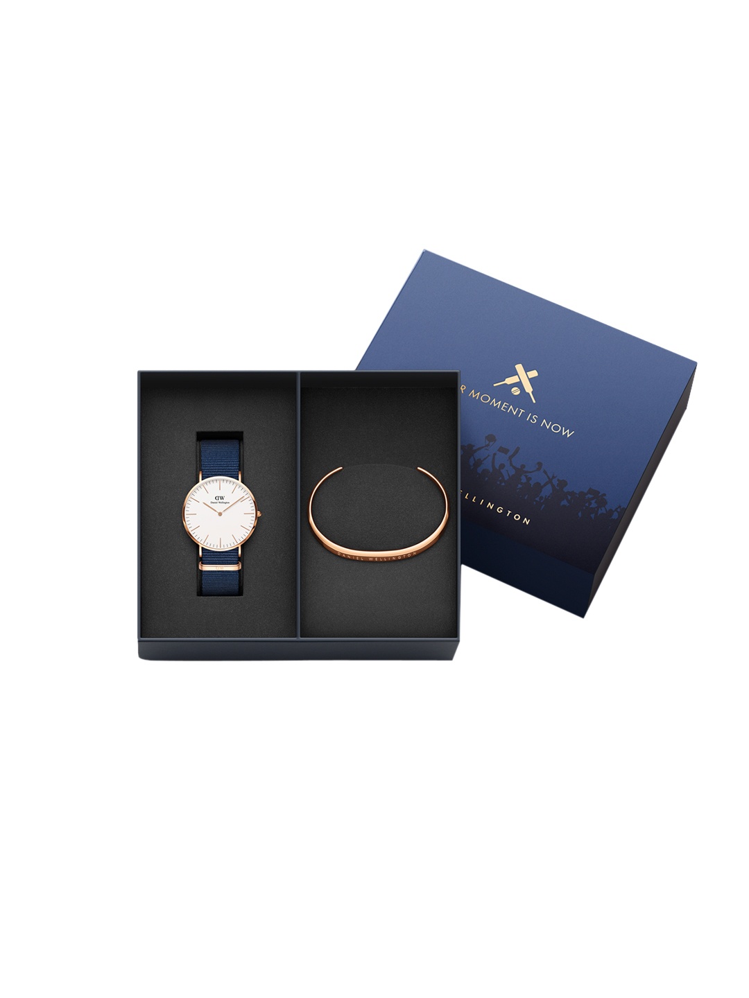 

Daniel Wellington Men Classic Bayswater Watch & Classic Bracelet Large Gift Set DW00500424, White