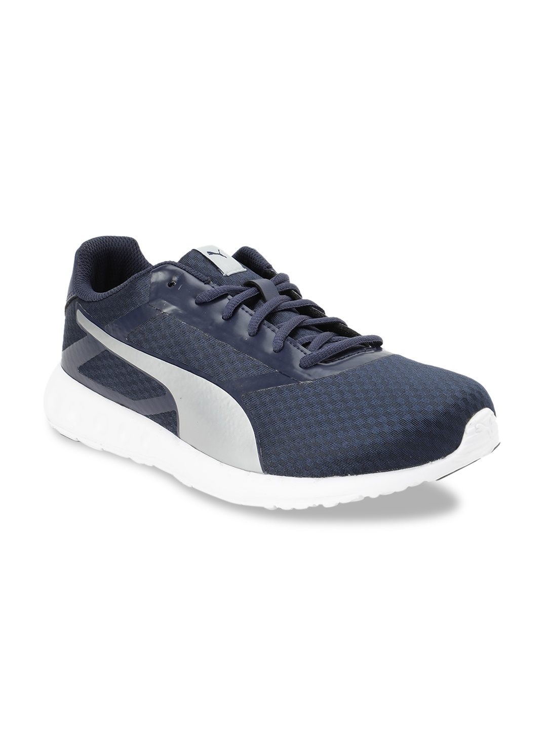 

Puma Men Navy Blue Mesh Mid-Top Running Convex Pro Shoes