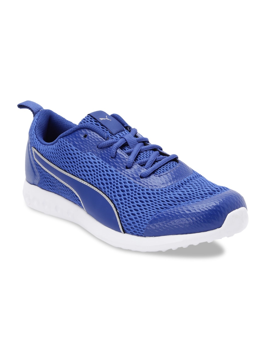 

Puma Men Blue Mesh Mid-Top Running Cruxston Shoes