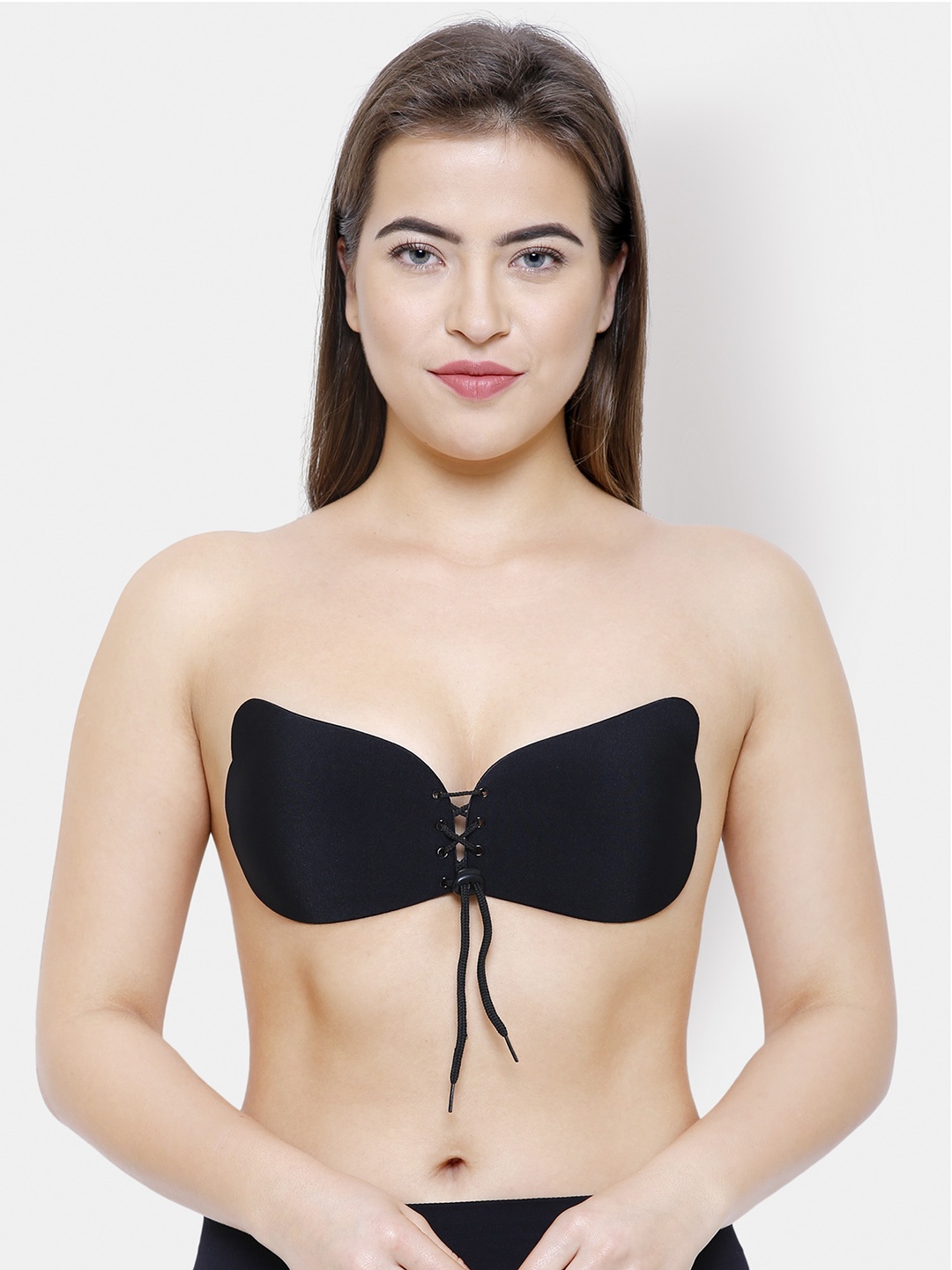 

FashionRack Black Solid Non-Wired Lightly Padded Push-Up Bra StickPushUpBraBlack