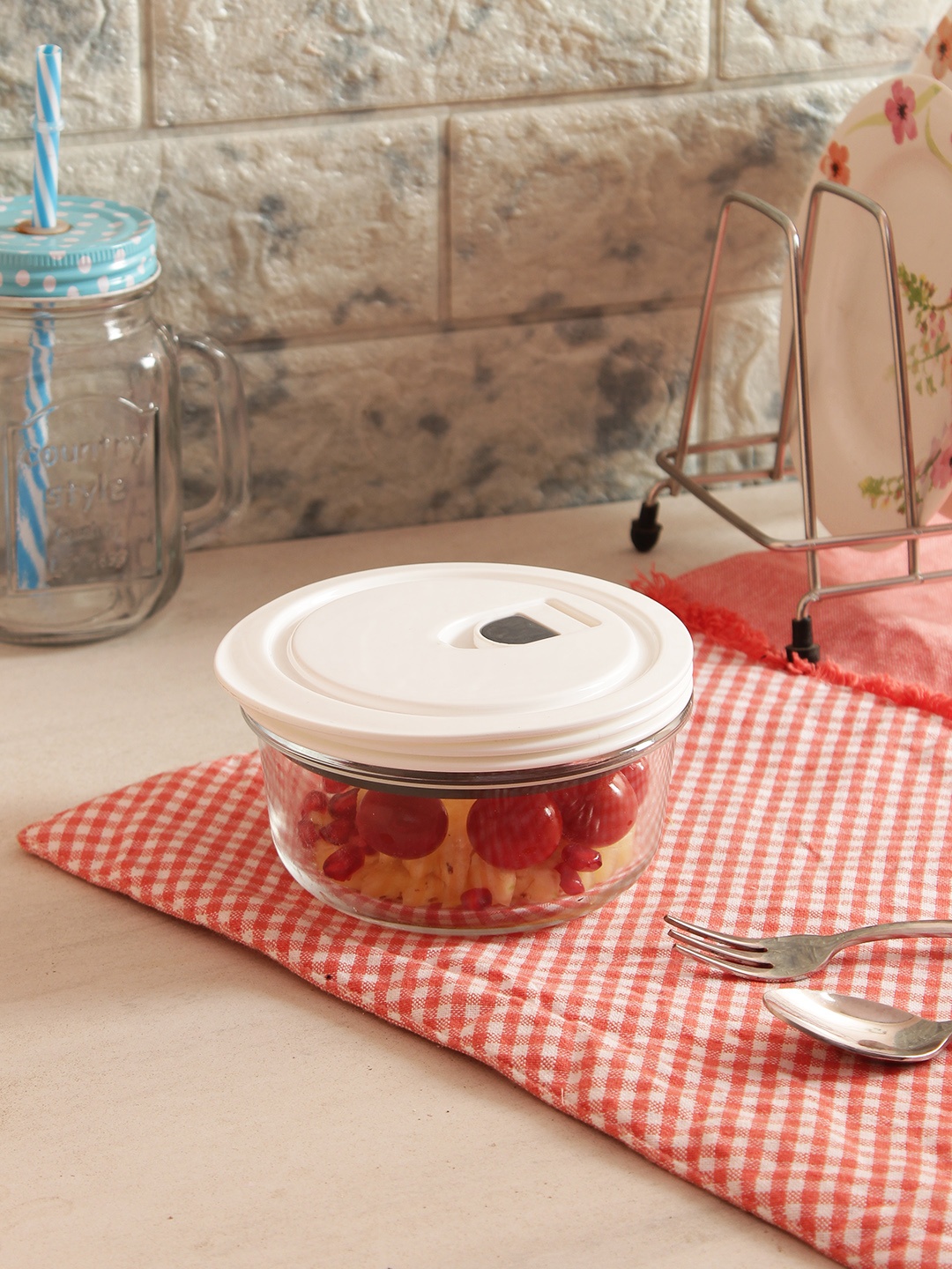 

Femora Set of 3 Transparent Borosilicate Glass Food Containers