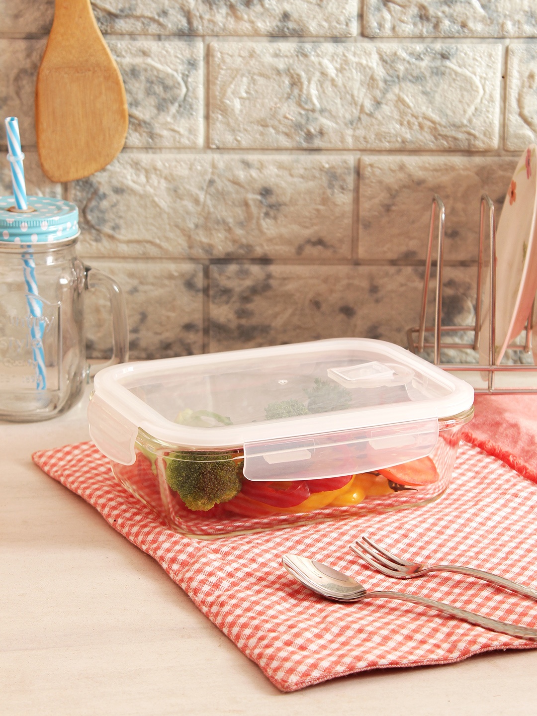 

Femora Set of 3 Transparent Borosilicate Glass Food Containers