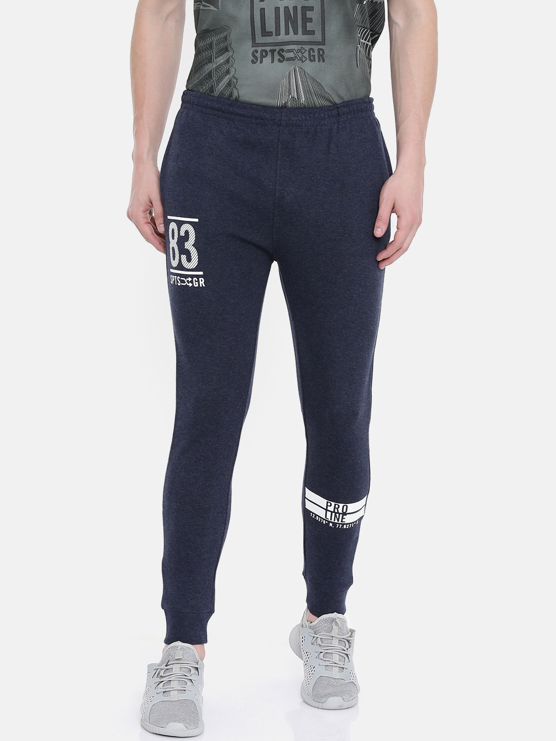 

Proline Active Men Navy Blue Jogger Fit Solid Joggers