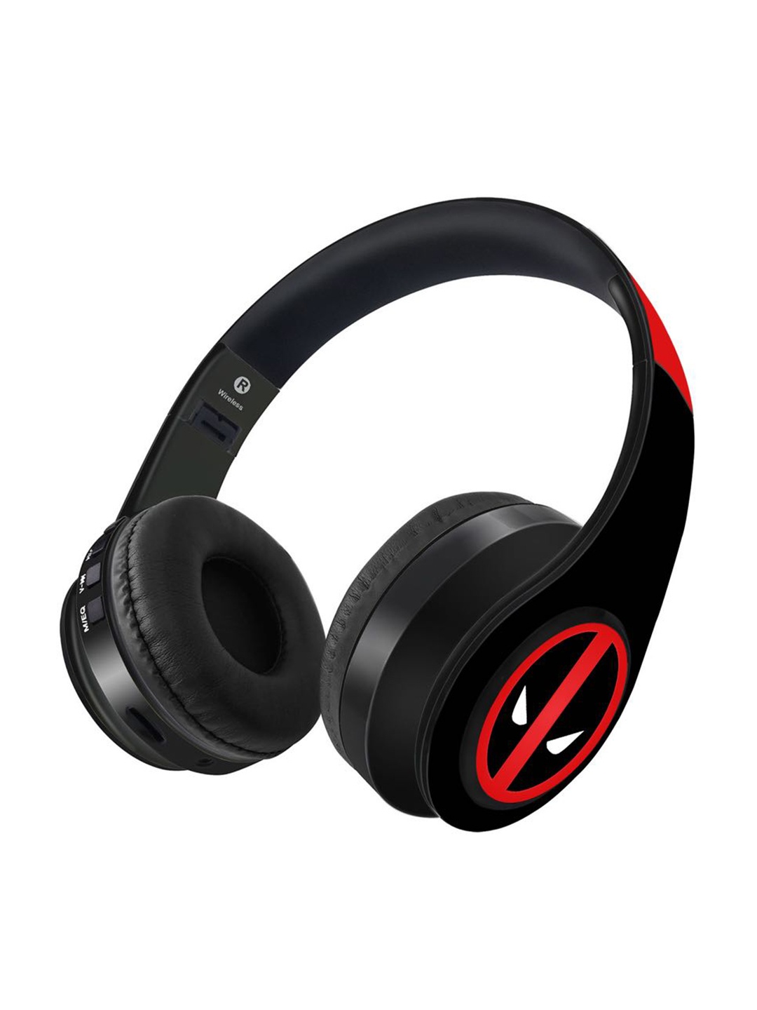 

Kook N Keech Unisex Black & Red Face Focus Deadpool Wireless Headphones